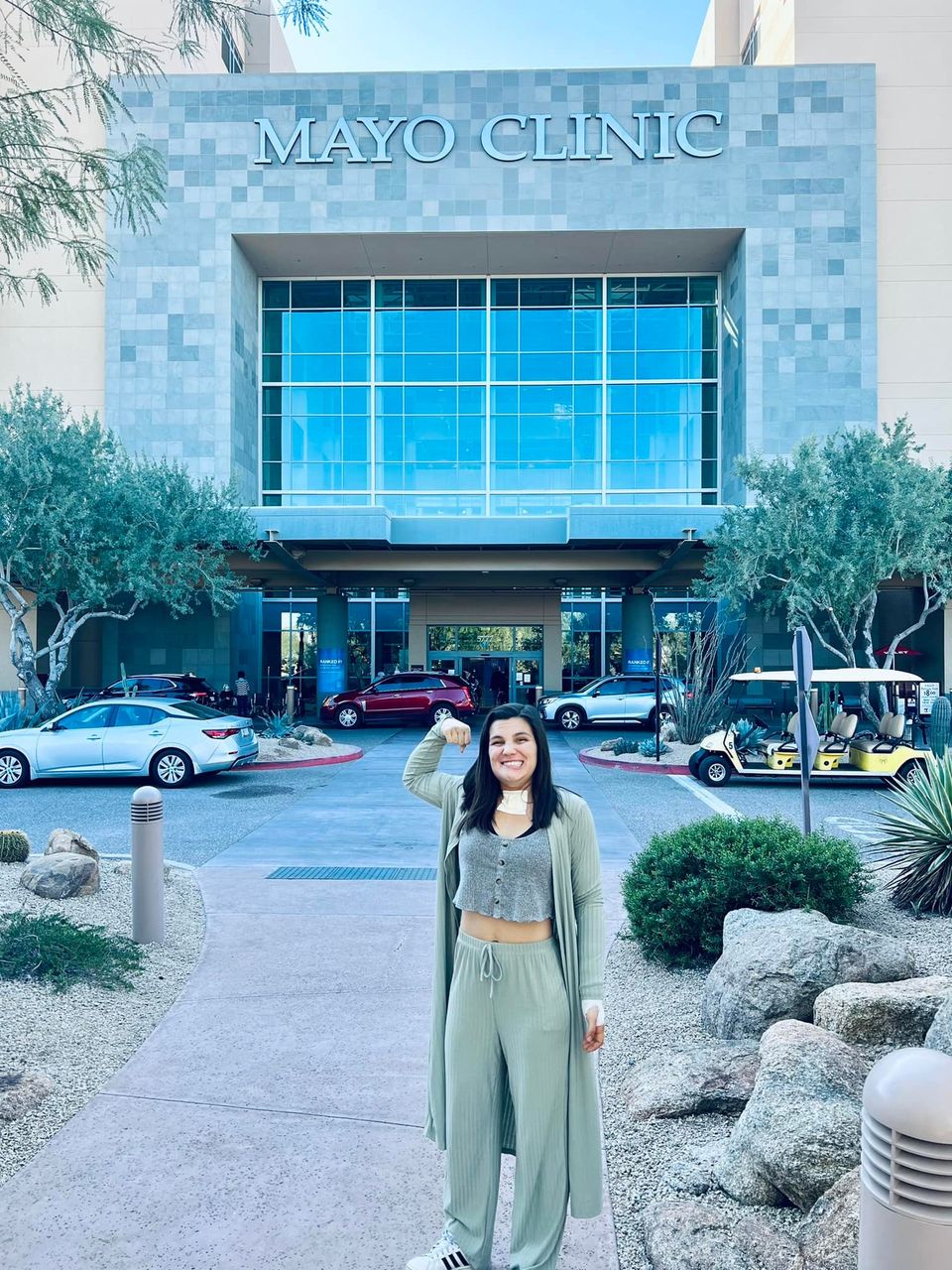 Leaving the hospital