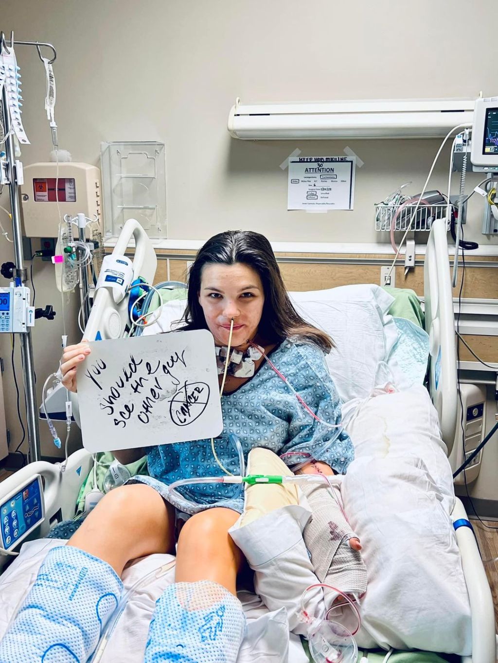 The day after&nbsp;surgery